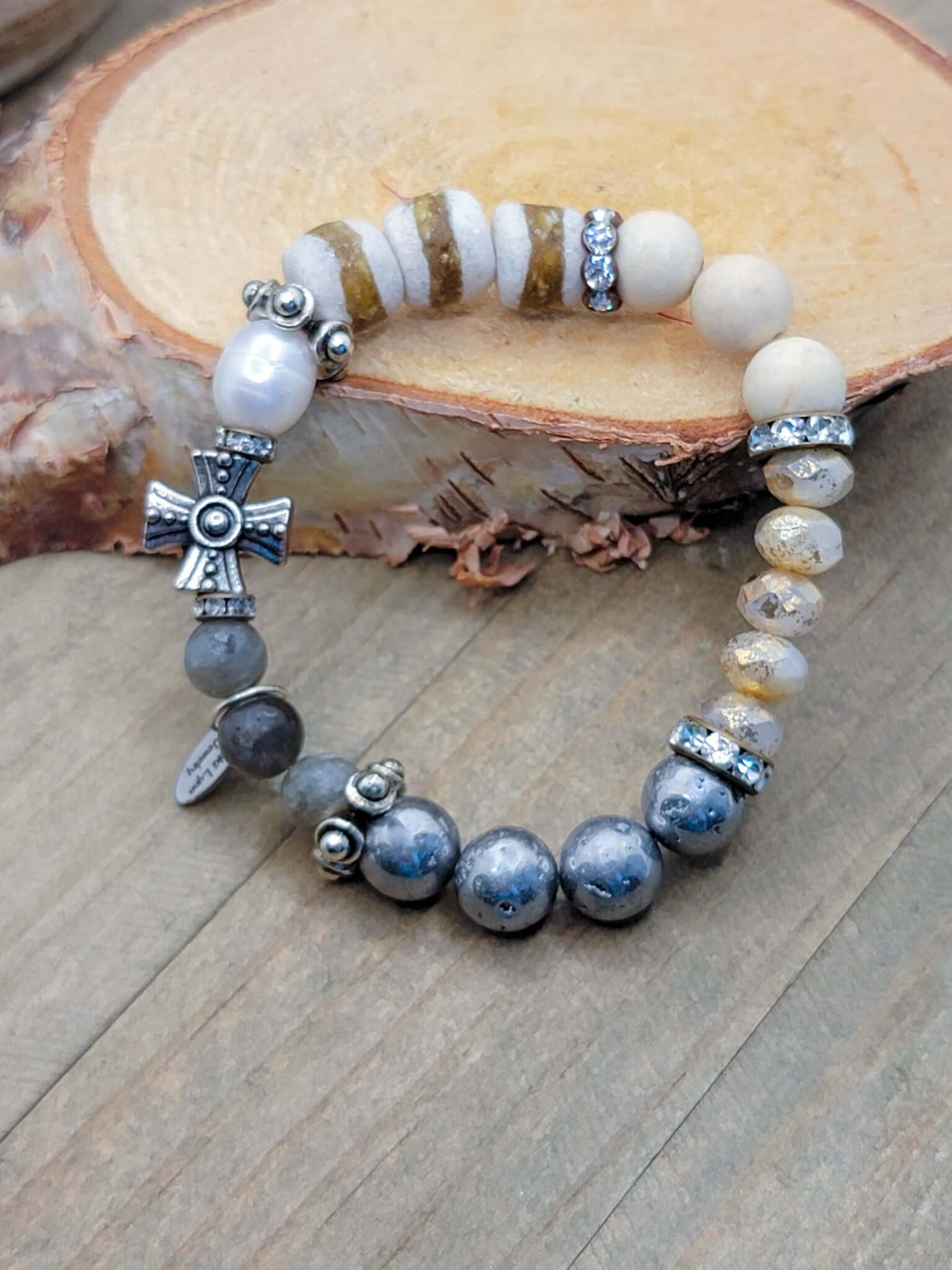 Cross stretch bracelet online
