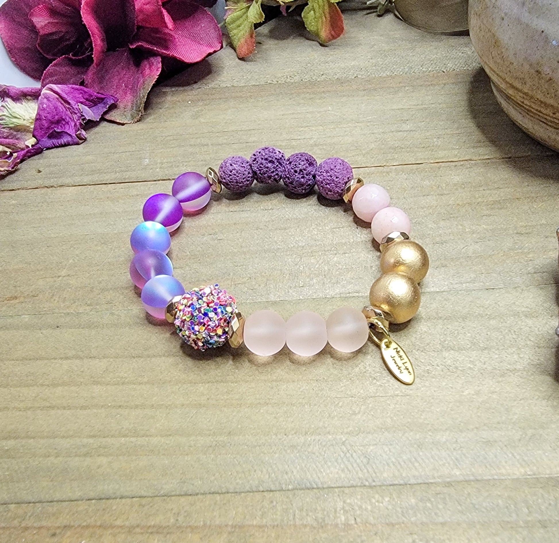 Chunky Mixed Beaded Statement Bracelet, Nicki Lynn Jewelry 