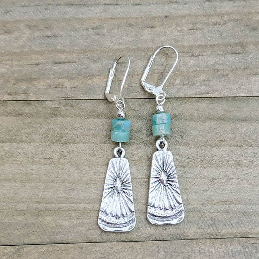 Silver Jasper Bohemian Earrings - Nicki Lynn Jewelry