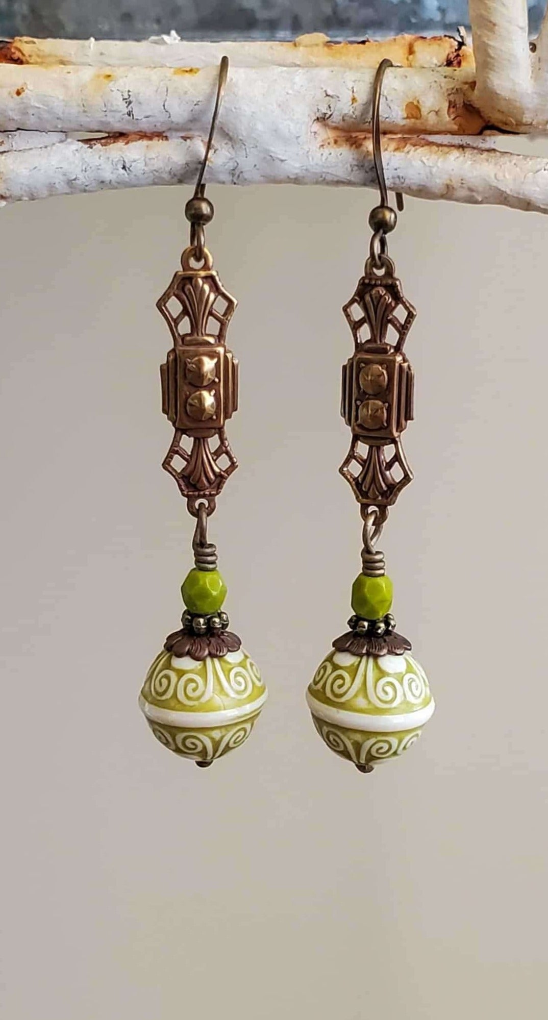 Victorian style sale drop earrings